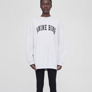 Anine Bing Tyler Sweatshirt - Heather Grey